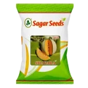 Sagar SHAYARA F1 Hybrid Muskmelon Seeds, Creamy Yellow Fruits And Orange Flesh