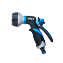 IFFCO Urban Garden Hose Nozzle + Connectors, 8 Spray Patterns, Leak Proof, Rust-Resistant Watering Spray Gun