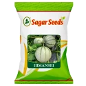 Sagar HIMANSHI F1 Hybrid Muskmelon Seeds, Early Maturity, Deep Orange and Round with Stripes