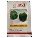 Ravi RHS-Chand F1 Hybrid Capsicum Seeds, High Yield Blocky Red Green Fruits