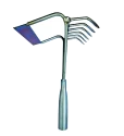 Weeder Cum Cultivator, Ms Material HR Blade, Without Handle Used In Any Crop