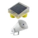Radhe Agri Solar Smart Animal Repellent Light, Flashing Red LED Light, Real Animal Audio Output, Day & Night Sensor