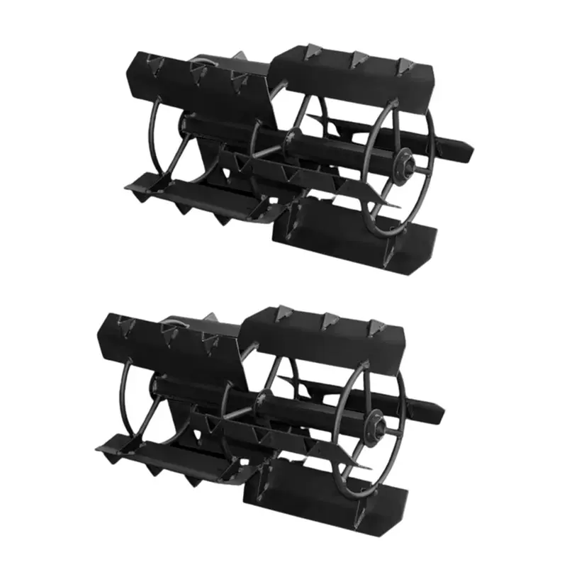 AJ Kisan Heavy Duty 2 Pieces Economy 18 inch Paddy Cage Wheel For 7 to 12 HP, Diesel, Power Tiller