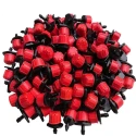 Radhe Adjustable Irrigation Dripper Sprinklers, Emitters For Drip Irrigation System, Red-Black