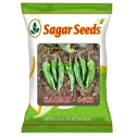 Sagar 6405 F1 Hybrid Chilli Seeds, Medium Green, High Yield, Export Quality, Pest Resistant