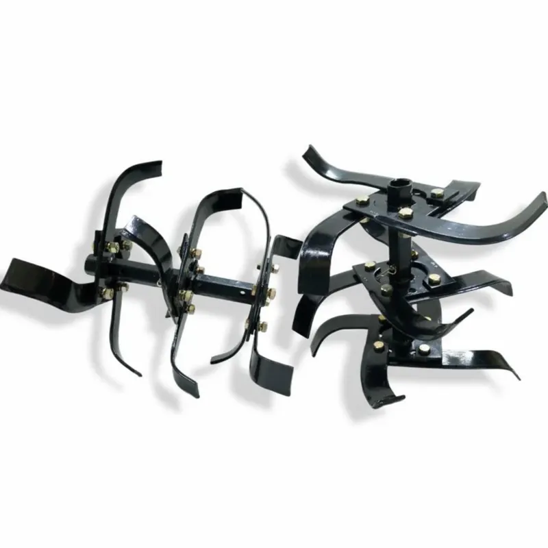 AJ Kisan 13 Inch 3 Row Rotavator Set (24 Blades, 2 Shafts And 24 Nuts) For 5 To 12 HP Petrol Power Tiller Accessories